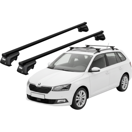 Barras THULE EVO SquareBar para autos SKODA Fabia desde 2015-2021