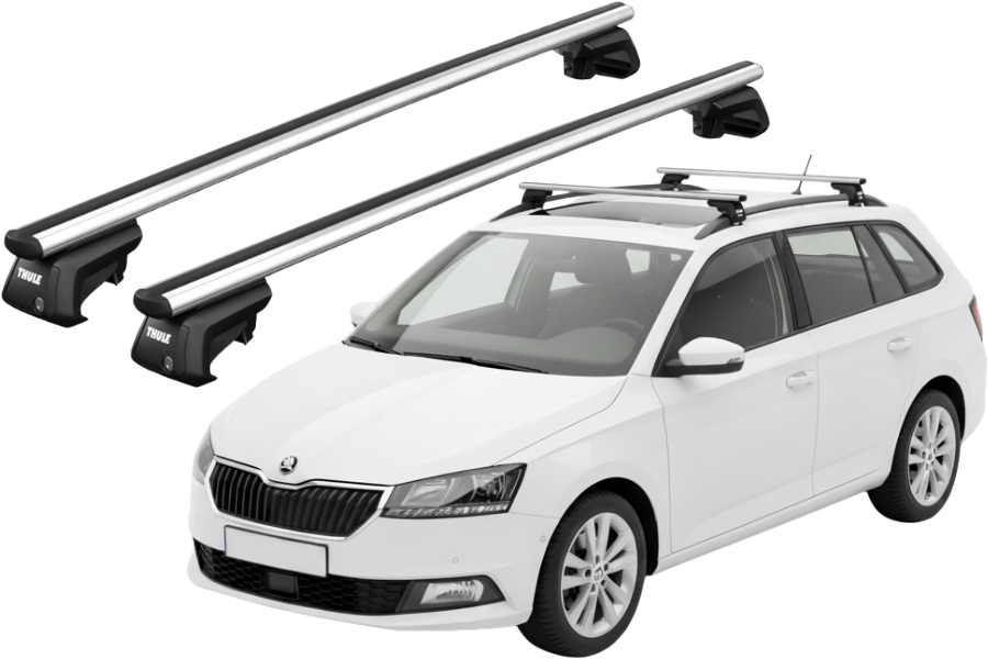 Barras THULE SmartRack XT AluBar para autos SKODA Fabia desde 2015-2021