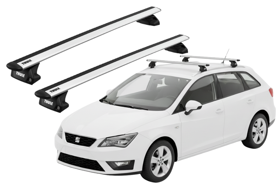Barras THULE EVO WingBar para autos SEAT Ibiza ST 2010 a 2017