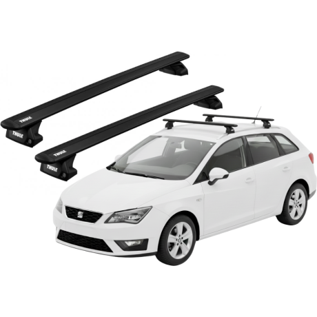 Barras THULE EVO WingBar para autos SEAT Ibiza ST 2010 a 2017 negro