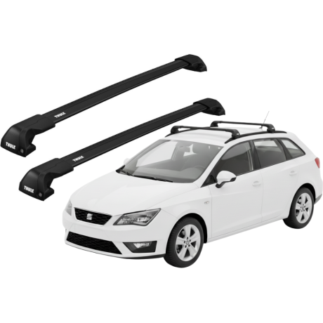 Barras THULE EDGE Flush para autos SEAT Ibiza ST 2010 a 2017 negro