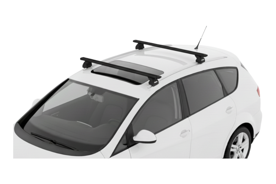 Barras THULE EVO WingBar para autos SEAT Altea XL 2006 a 2015 negro