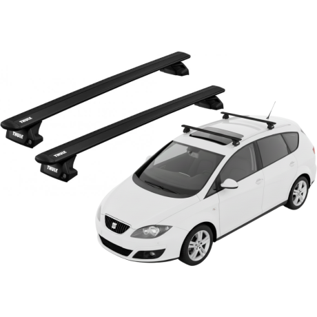 Barras THULE EVO WingBar para autos SEAT Altea XL 2006 a 2015 negro