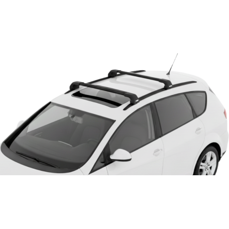 Barras THULE EDGE Flush para autos SEAT Altea XL 2006 a 2015 negro