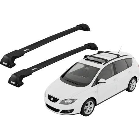 Barras THULE EDGE Flush para autos SEAT Altea XL 2006 a 2015 negro