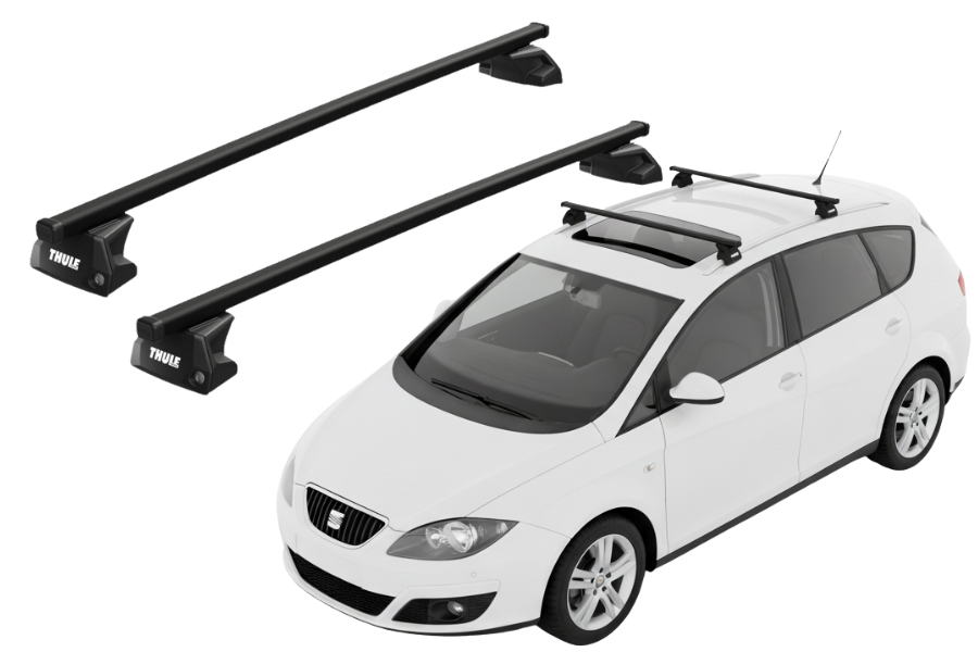 Barras THULE EVO SquareBar para autos SEAT Altea XL 2006 a 2015