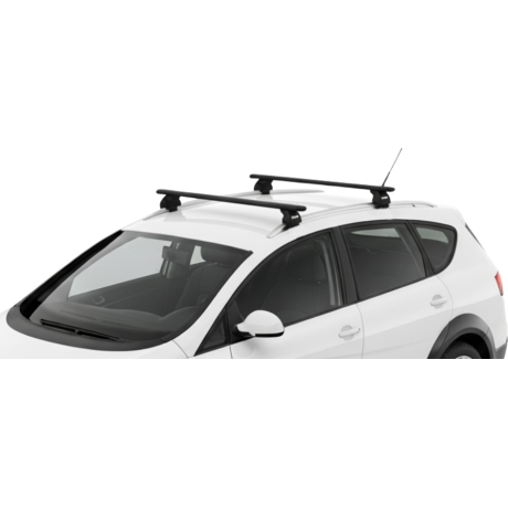 Barras THULE EVO WingBar para autos SEAT Altea Freetrack 2007 a 2015 negro