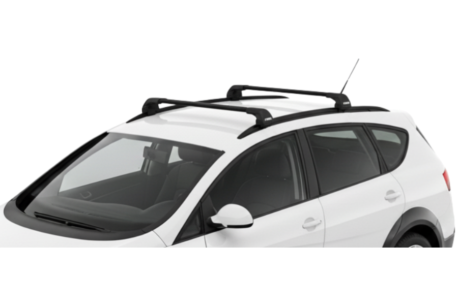 Barras THULE EDGE Flush para autos SEAT Altea Freetrack 2007 a 2015 negro