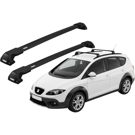 Barras THULE EDGE Flush para autos SEAT Altea Freetrack 2007 a 2015 negro