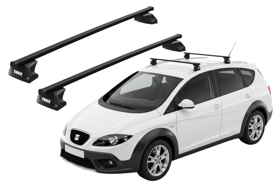 Barras THULE EVO SquareBar para autos SEAT Altea Freetrack 2007 a 2015