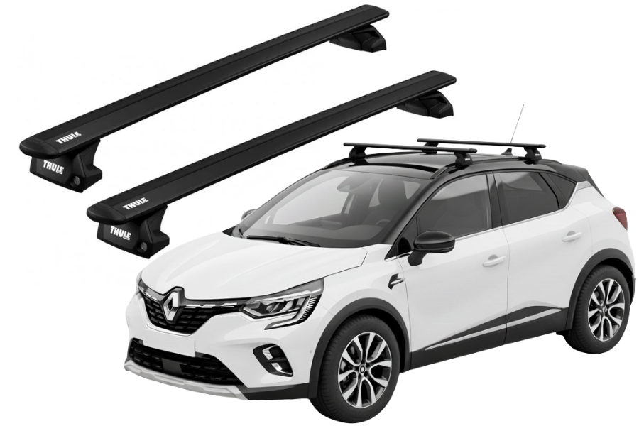 Barras THULE EVO WingBar para autos RENAULT Captur desde 2016 - 2021 negro