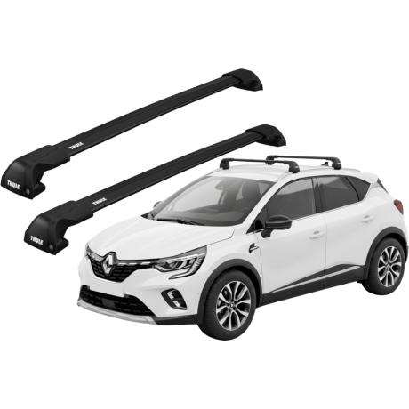 Barras THULE EDGE Flush para autos RENAULT Captur desde 2016 - 2021 negro