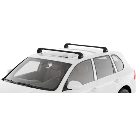 Barras THULE EDGE FLUSH para autos PORSCHE Cayenne 2002 a 2009 negro
