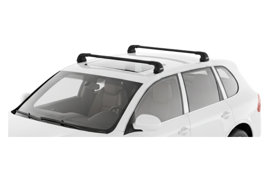 Barras THULE EDGE FLUSH para autos PORSCHE Cayenne 2002 a 2009 negro
