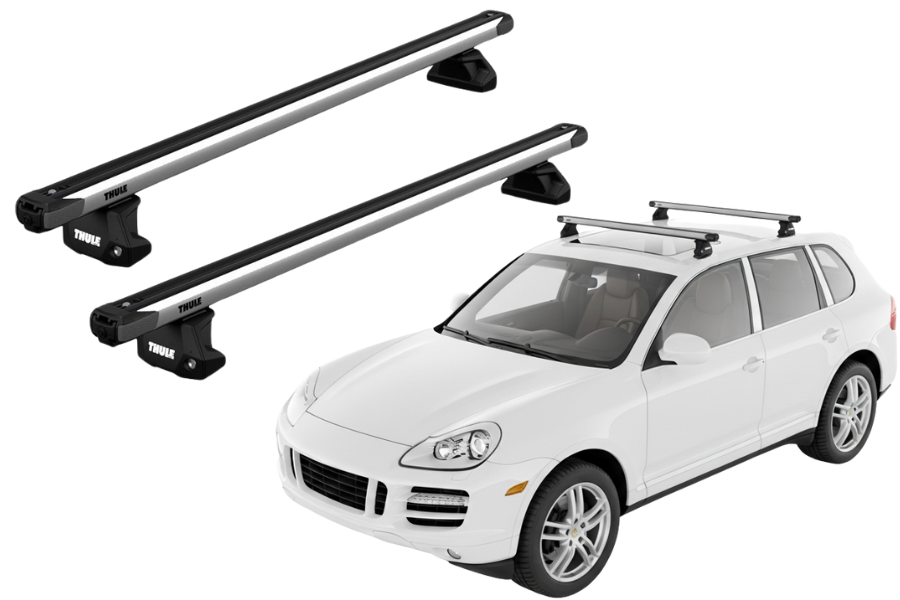 Barras Thule PORSCHE Cayenne 02-09 TP / SlideBar EVO