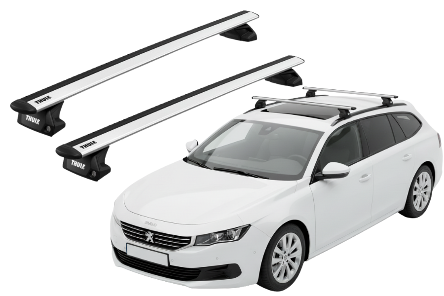 Barras THULE EVO WingBar para autos PEUGEOT 508 SW 2011 a 2018