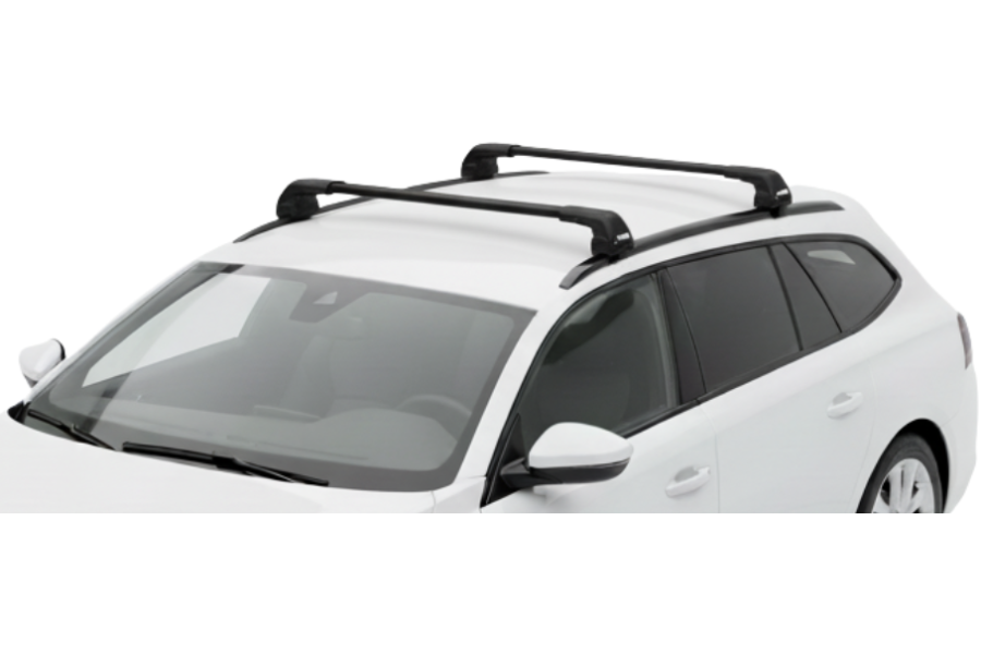 Barras THULE EDGE Flush para autos PEUGEOT 508 SW 2011 a 2018 negro