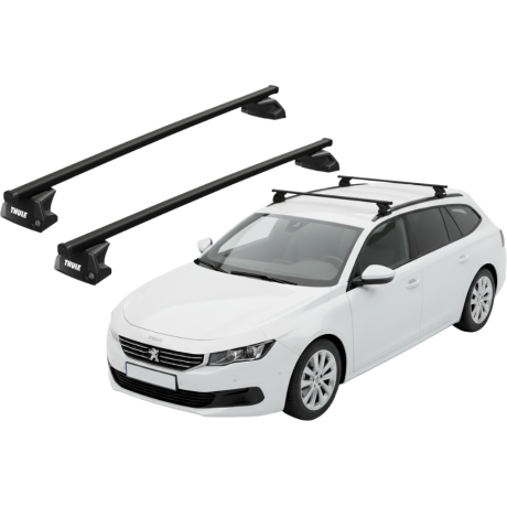 Barras THULE EVO SquareBar para autos PEUGEOT 508 SW 2011 a 2018