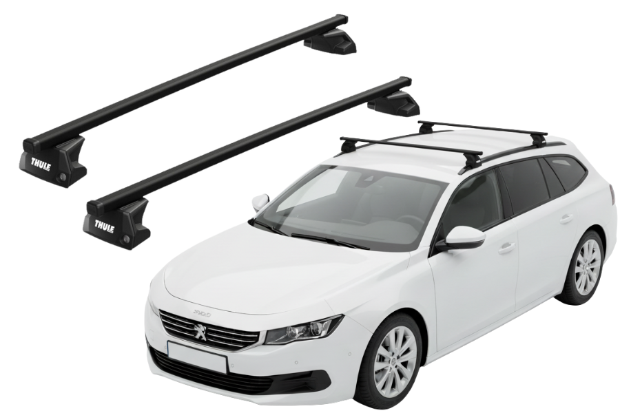 Barras THULE EVO SquareBar para autos PEUGEOT 508 SW 2011 a 2018