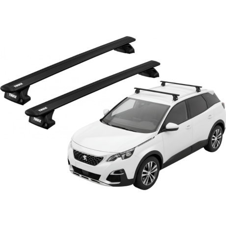 Barras THULE EVO WingBar para autos PEUGEOT 3008 desde 2017 . 2023 negro