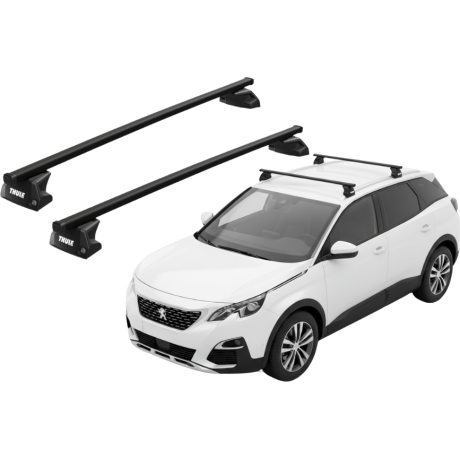 Barras THULE EVO SquareBar para autos PEUGEOT 3008 desde 2017 - 2023