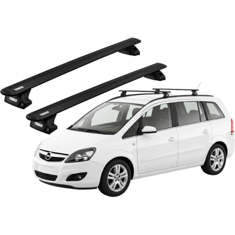Barras THULE EVO WingBar para autos OPEL Zafira Family 2011 a 2014 negro