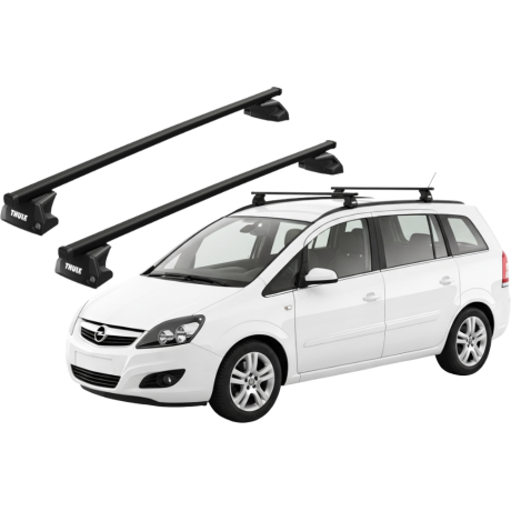 Barras THULE EVO SquareBar para autos OPEL Zafira Family 2011 a 2014