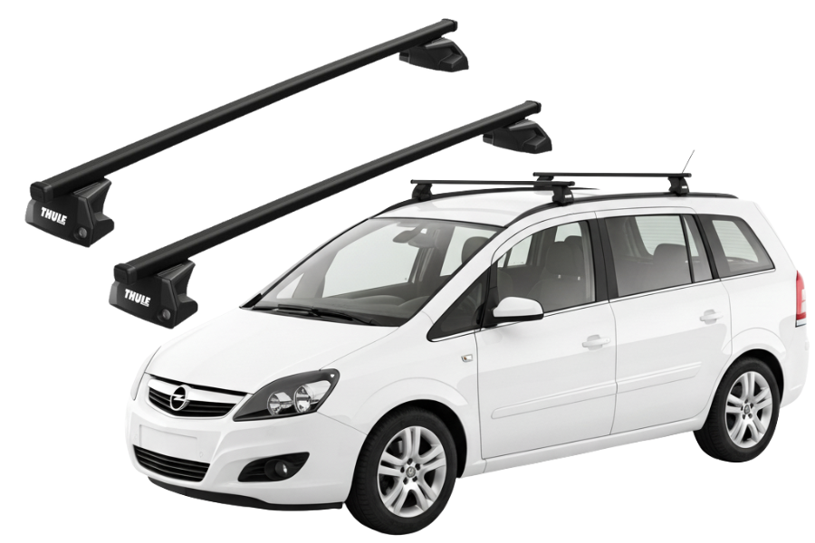 Barras THULE EVO SquareBar para autos OPEL Zafira Family 2011 a 2014