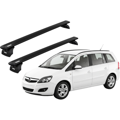 Barras THULE WingBar para autos OPEL Zafira Family 2011 a 2014 negro