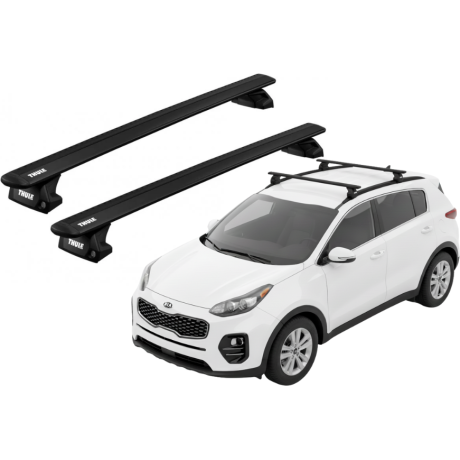 Barras THULE EVO WingBar para autos KIA Sportage 2016 a 2022 negro