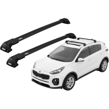 Barras THULE EDGE Flush para autos KIA Sportage 2016 a 2022 negro