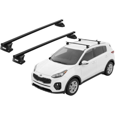Barras THULE EVO SquareBar para autos KIA Sportage 2016 a 2022