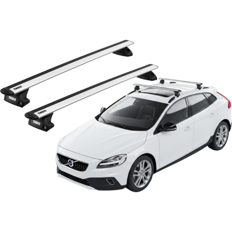 Barras THULE EVO WingBar para autos VOLVO V40 Cross Country 2013 a 2019