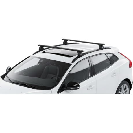 Barras THULE EVO WingBar para autos VOLVO V40 Cross Country 2013 a 2019 negro