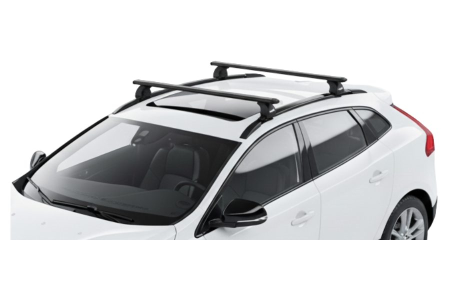 Barras THULE EVO WingBar para autos VOLVO V40 Cross Country 2013 a 2019 negro