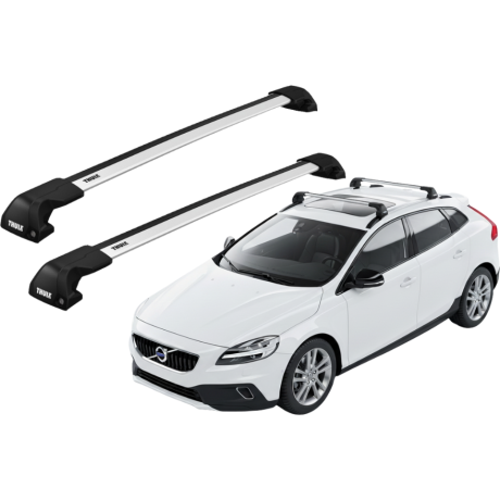 Barras THULE EDGE Flush para autos VOLVO V40 Cross Country 2013 a 2019
