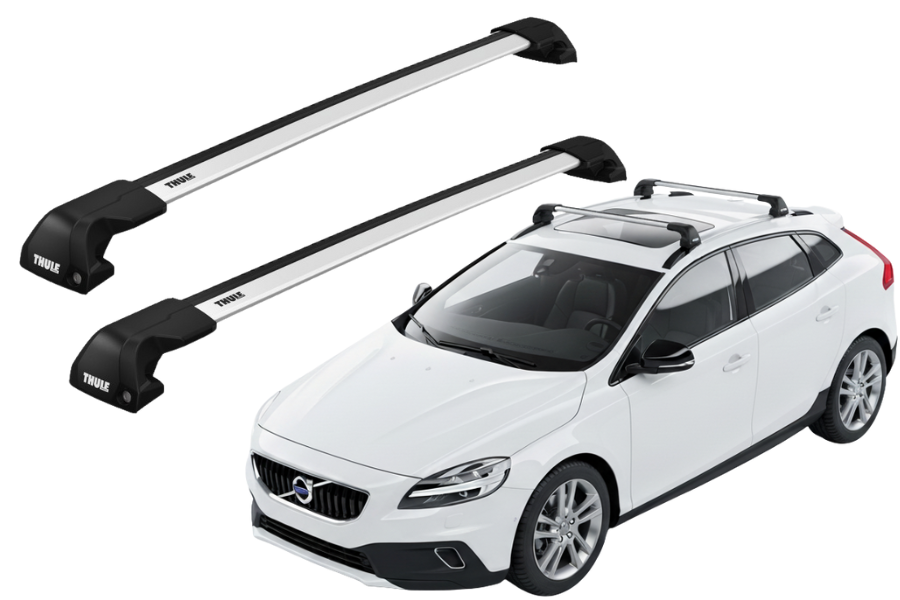 Barras THULE EDGE Flush para autos VOLVO V40 Cross Country 2013 a 2019