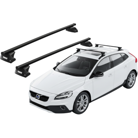 Barras THULE EVO SquareBar para autos VOLVO V40 Cross Country 2013 a 2019