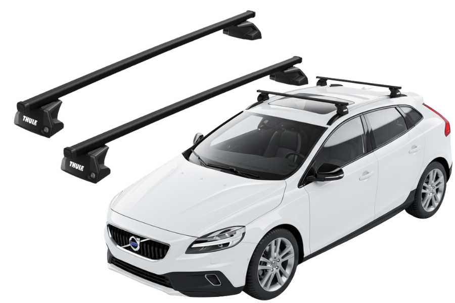 Barras THULE EVO SquareBar para autos VOLVO V40 Cross Country 2013 a 2019
