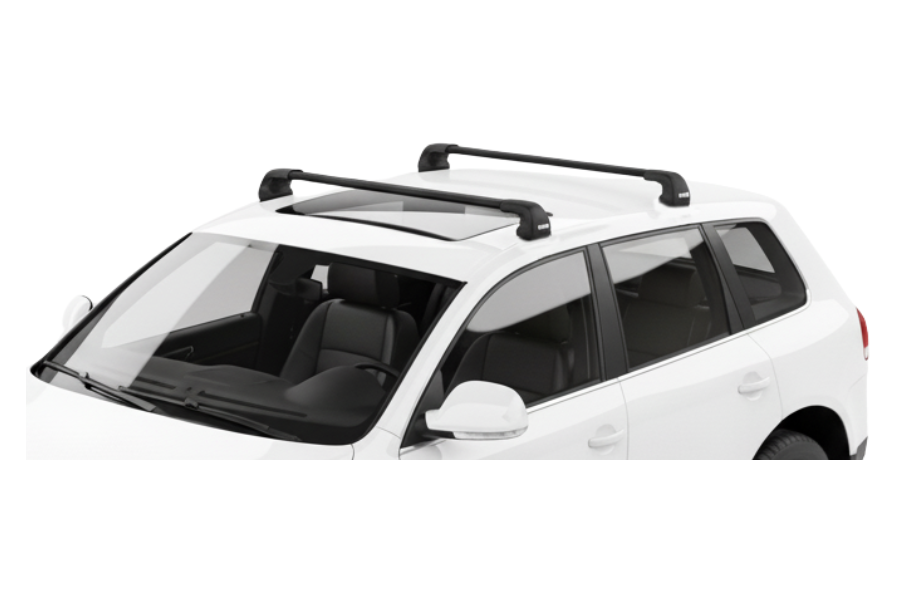 Barras THULE EDGE FLUSH para autos VOLKWAGEN Touareg 2002 a 2009 negro