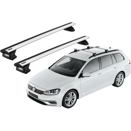 Barras THULE EVO WingBar para autos VOLKSWAGEN Golf Variant/SportCombi VII 2013 a 2020