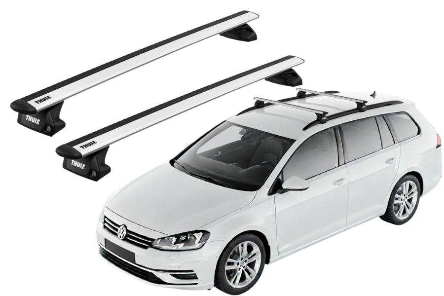 Barras THULE EVO WingBar para autos VOLKSWAGEN Golf Variant/SportCombi VII 2013 a 2020