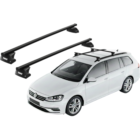 Barras THULE EVO SquareBar para autos VOLKSWAGEN Golf Variant/SportCombi VII 2013 a 2020