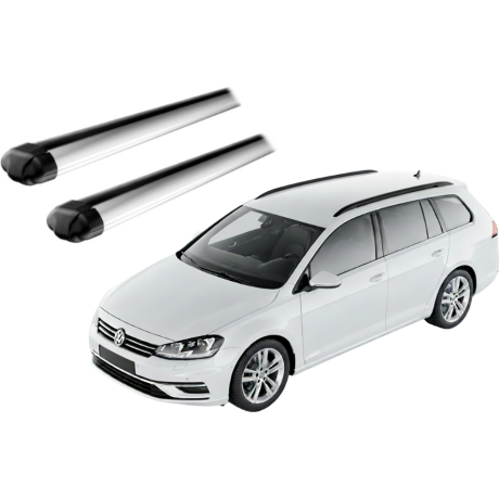 Barras THULE EVO AeroBar para autos VOLKSWAGEN Golf Variant/SportCombi VII 2013 a 2020 negro