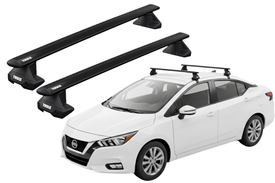 Barras THULE EVO WingBar para autos nissan versa desde 2021 - negro