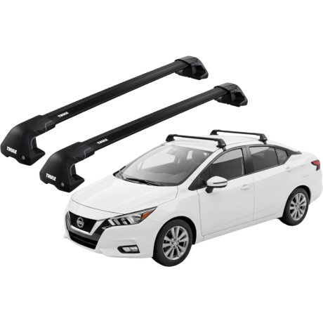 Barras THULE EDGE Flush para autos NISSAN VERSA desde 2021 - negro