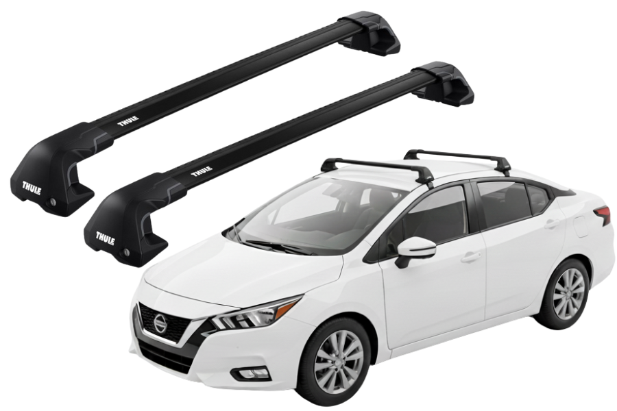 Barras THULE EDGE Flush para autos NISSAN VERSA desde 2021 - negro