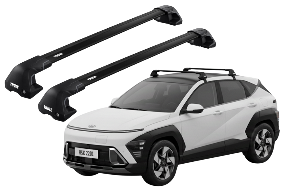 Barras THULE EDGE Flush para autosHYUNDAI KONA desde 2023 negro