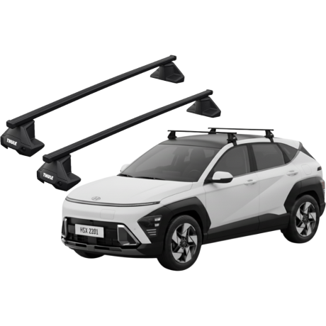 Barras THULE EVO SquareBar para autos HYUNDAI KONA desde 2023