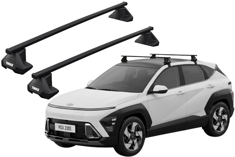 Barras THULE EVO SquareBar para autos HYUNDAI KONA desde 2023